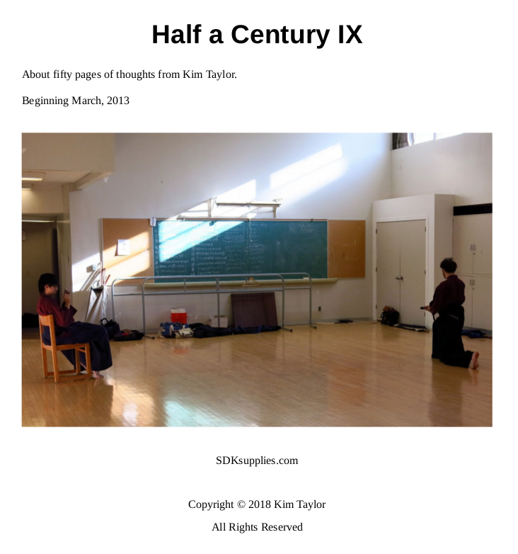 half a century
                          IX